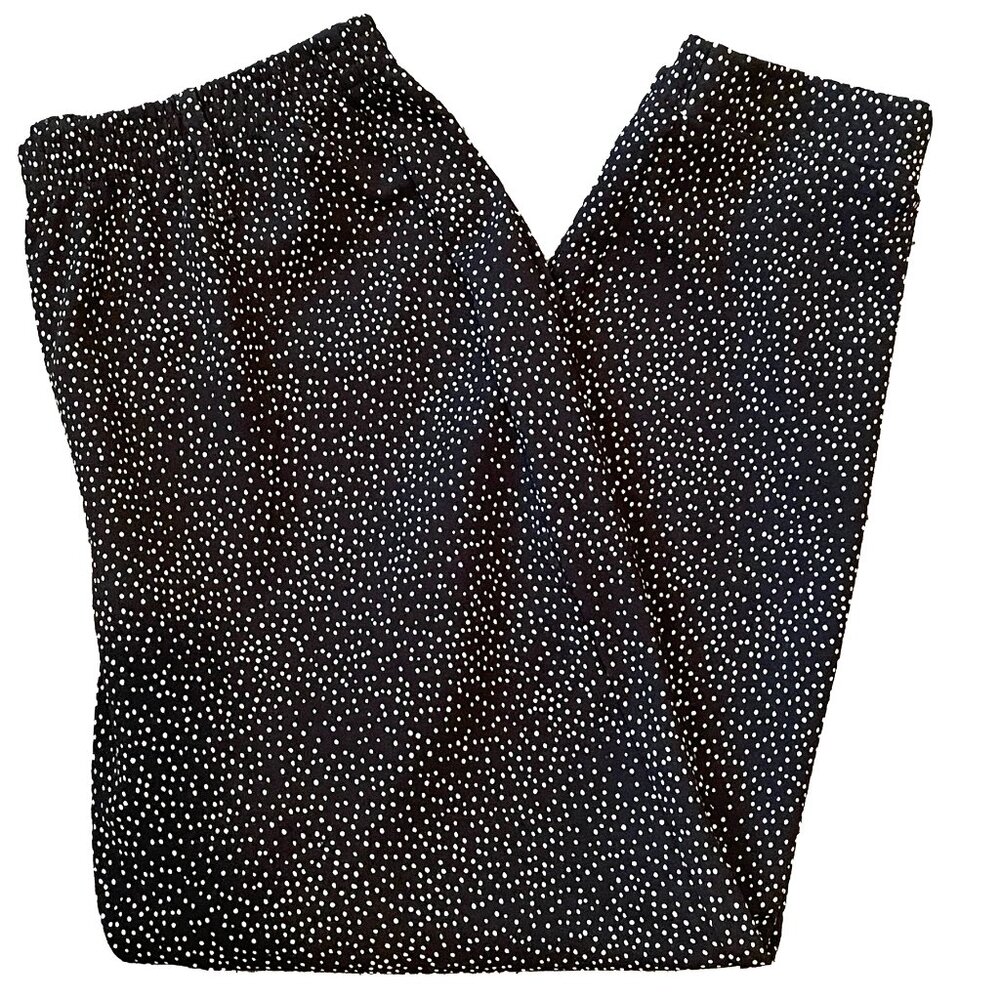 One Polka-Dot Relaxed Elastic Ankle Pants Pants